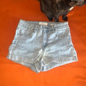 PacSun light wash high rise shorts size 27 lightly worn